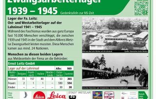 Bildvorschau auf Tafel 12 zu den Zwangsarbeiterlager der Ernst Leitz GmbH